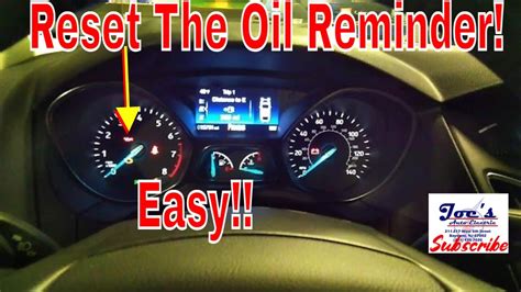 How To Reset Oil Change How to Reset Your Oil Life Indicator - YouTube